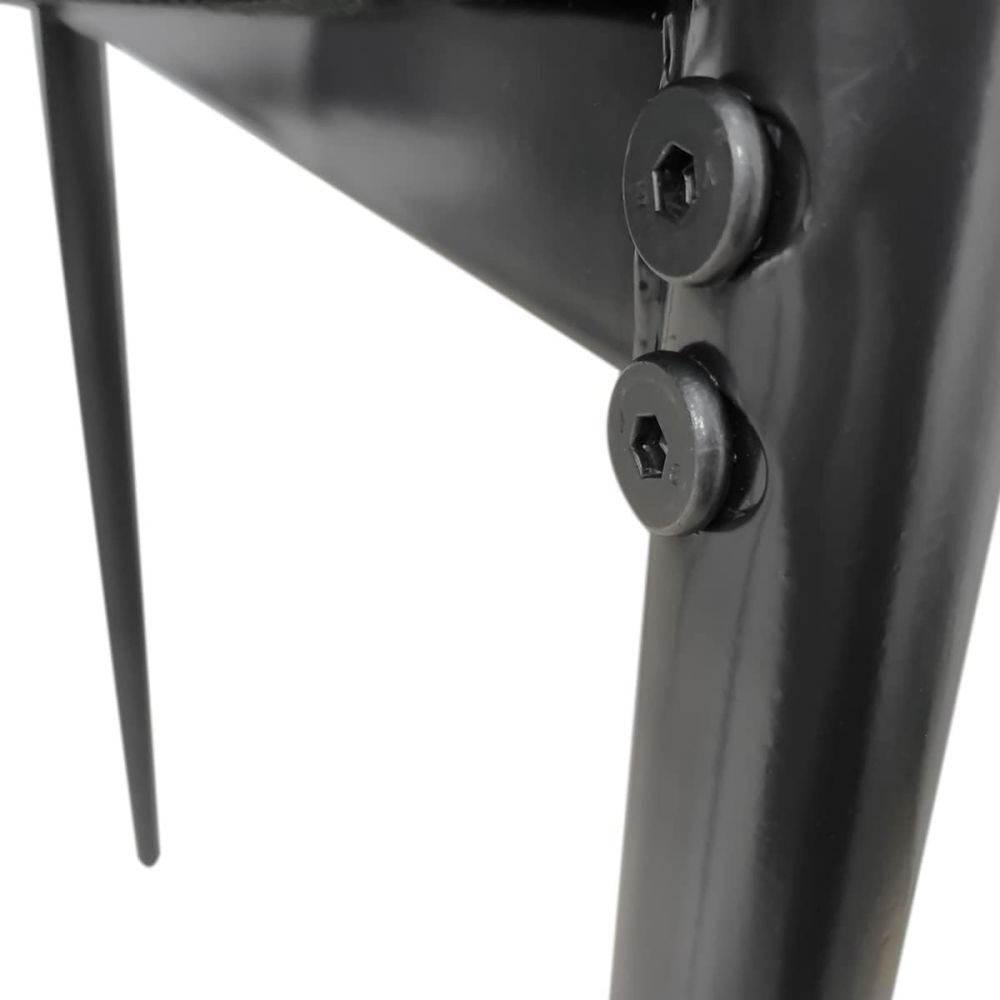 Pack de 6 Sillas Tapizadas para Salón, Color Blanco y Patas Negras. Medidas: 39,5 cm (Ancho) x 37,5 cm (Fondo) x 96 c